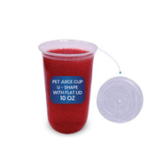 Customized U-Shape PET Juice Cups UAE