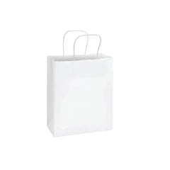 White Paper Bag 24X28X12CM Twisted Handle