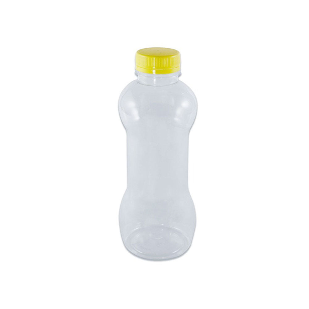 Plastic Juice Bottle 500ml Dumbel Shape Lid 100 Pieces