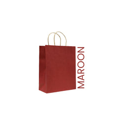 Maroon Paper Bag 16X8X22 Cm Twisted Handle