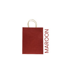 Maroon Paper Bag 16X8X22 Cm Twisted Handle