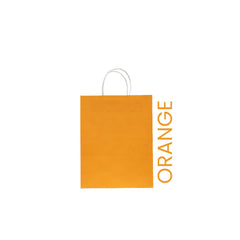 Orange Paper Bag 16X8X22CM Twisted Handle