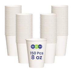 Single Wall Paper Cup White 8 Oz Without Lid