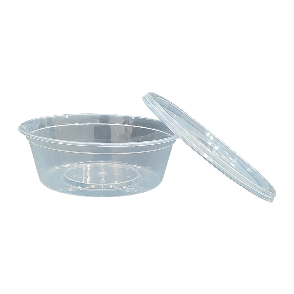 Clear Round Microwavable Container 500 Pieces