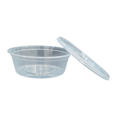 Clear Round Microwavable Container 500 Pieces