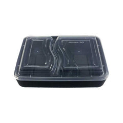 Microwave Container With Lid 2 Compartment 1X150 Pieces