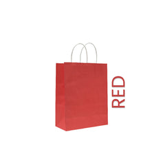 Red Paper Bag 22X11X27CM Twisted Handle