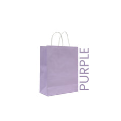 Purple Paper Bag 22X11X27CM Twisted Handle