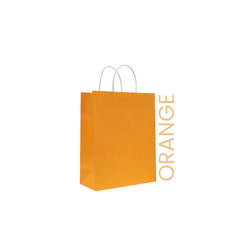 Orange Paper Bag 22X11X27CM Twisted Handle