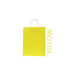 Yellow Paper Bag 22X11X27 Cm Twisted Handle