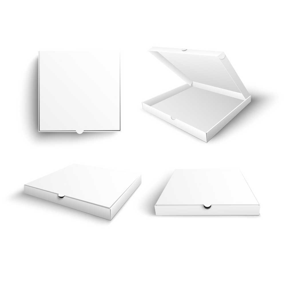 Pizza Box White Pack 25 Pieces