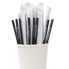 Eco Friendly Biodegradable Straw 6MM Black 10000 Pieces