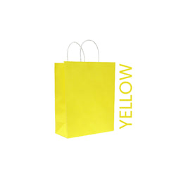 Yellow Paper Bag 26X12X33CM Twisted Handle