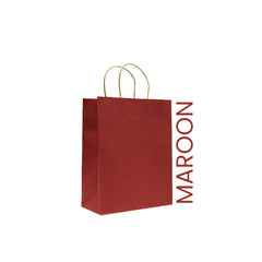 Maroon Paper Bag 26X12X33CM Twisted Handle