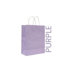 Purple Paper Bag 26X12X33CM Twisted Handle