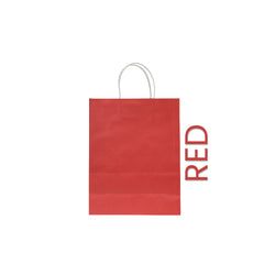 Red Paper Bag 26X12X33CM Twisted Handle