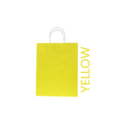 Yellow Paper Bag 26X12X33CM Twisted Handle