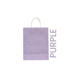 Purple Paper Bag 26X12X33CM Twisted Handle