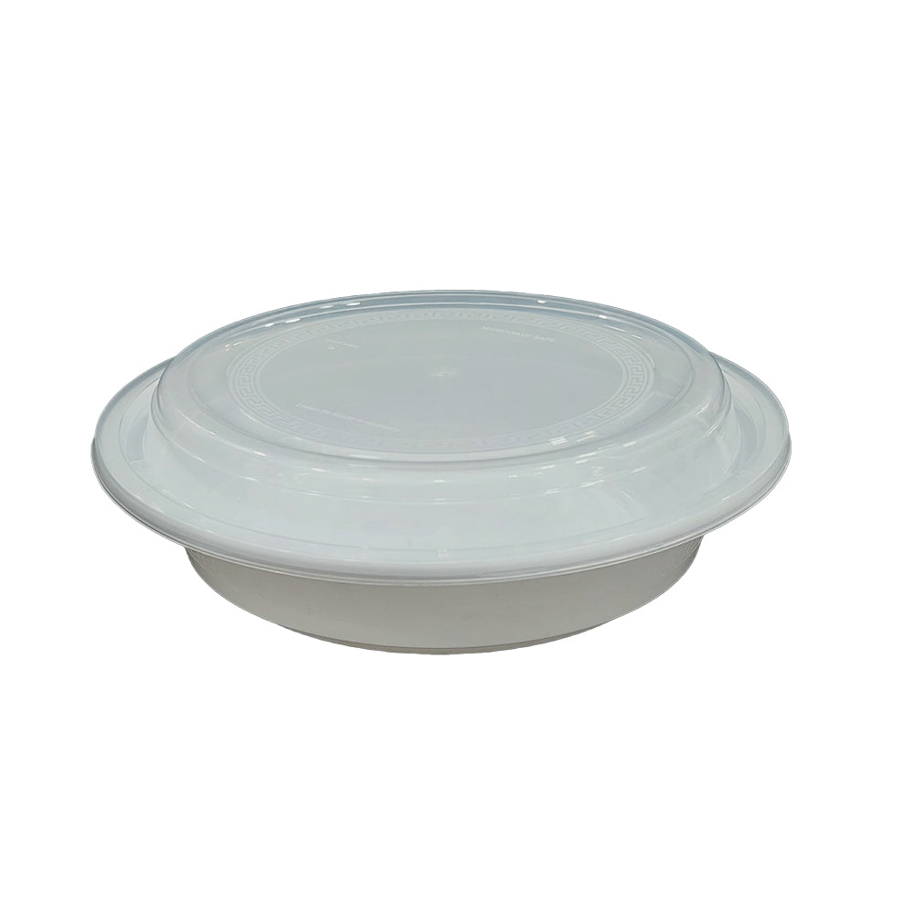 Microwave Container White With Lid 1X150 Pieces