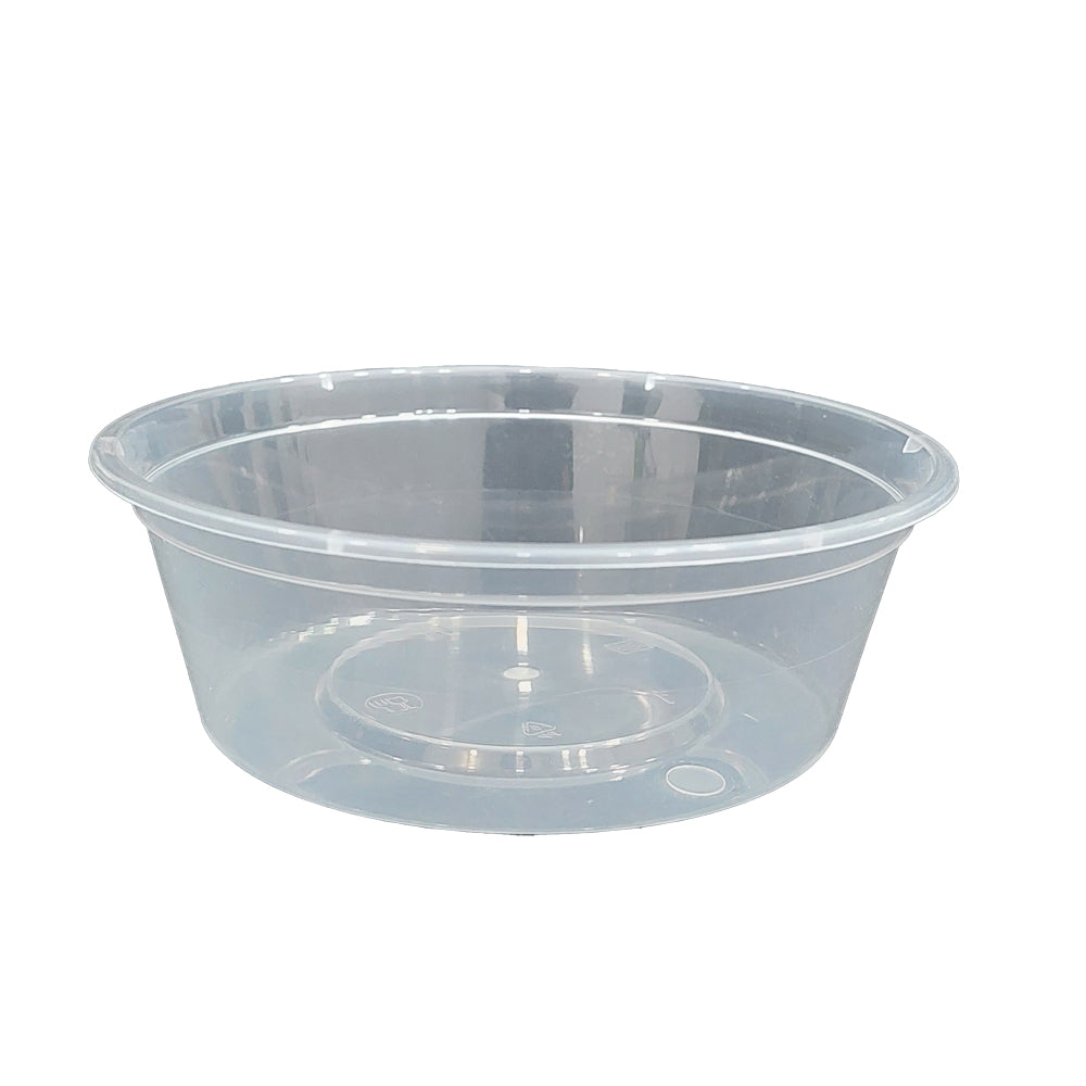 Clear Round Microwavable Container 500 Pieces