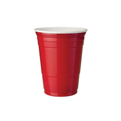 Red Plastic Juice Cup 16 Ounce