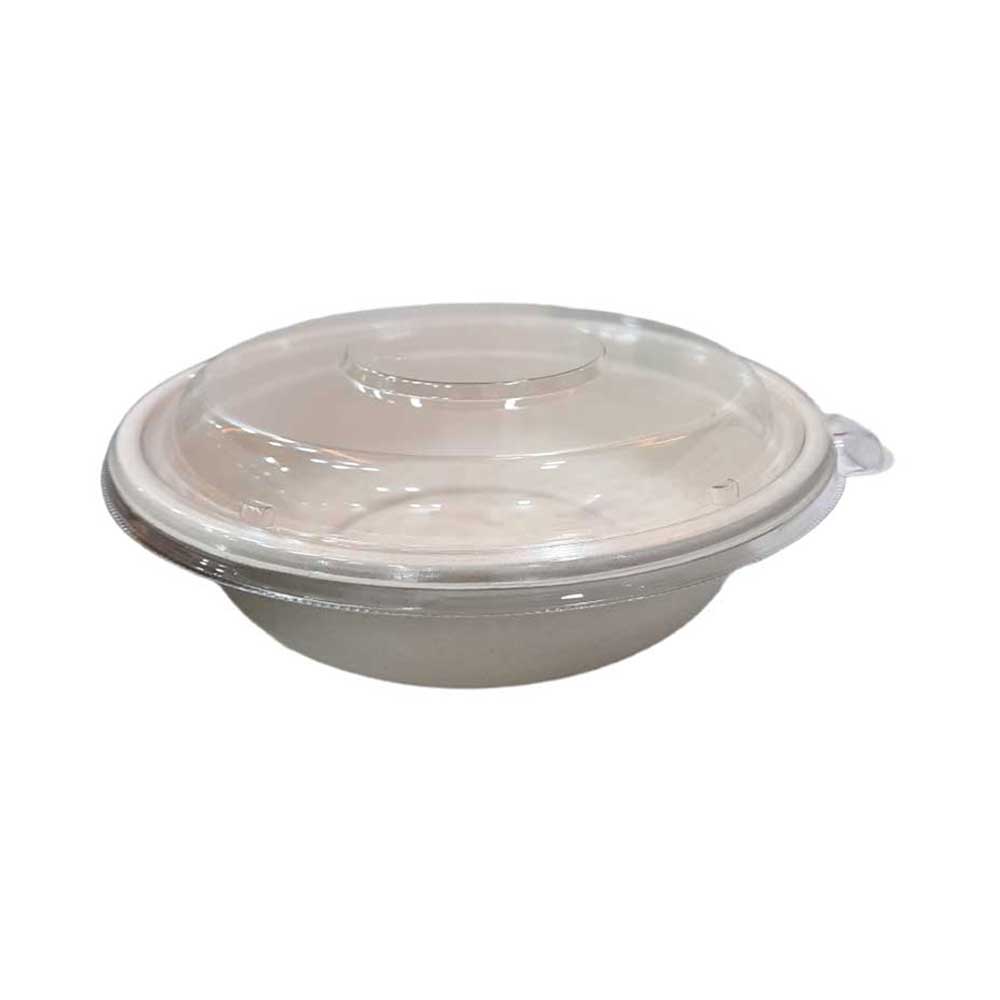 Bio Degradable Round Bowl With Pet Lid