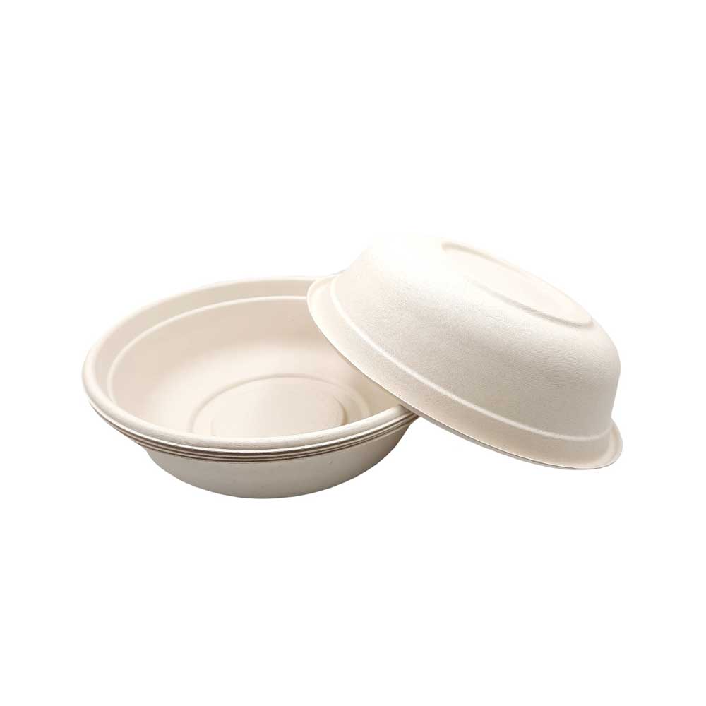 Bio Degradable Round Bowl With Pet Lid