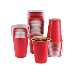 Red Plastic Juice Cup 16 Ounce