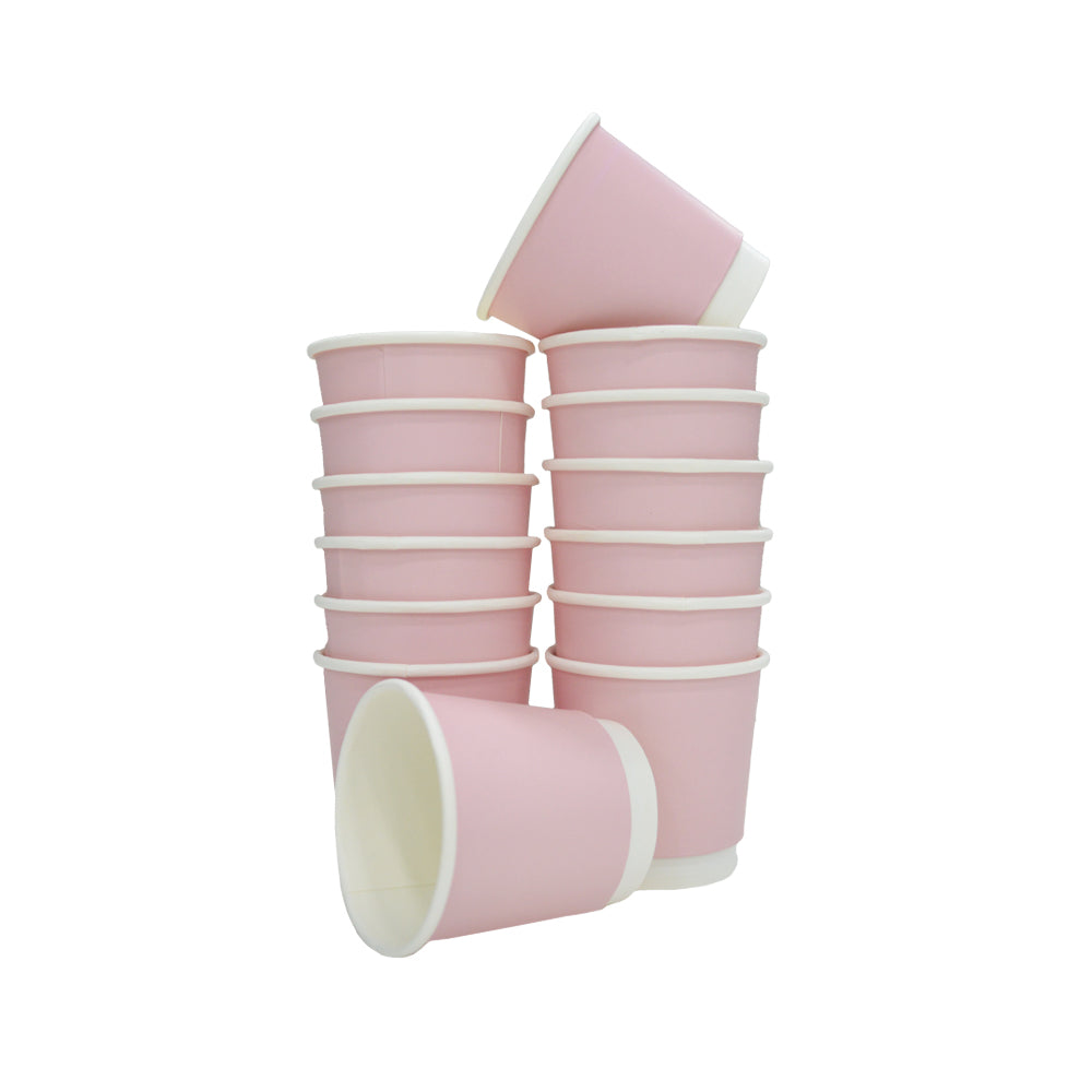 Double Wall Coffee Cup Baby Pink Without Lid 50 Pieces