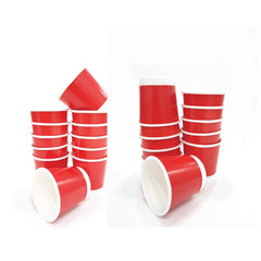 Double Wall Coffee Cup Red Without Lid 50 Pieces