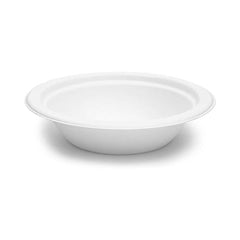 Bagasse Round Bowl White 12 Oz 1X300 Pieces