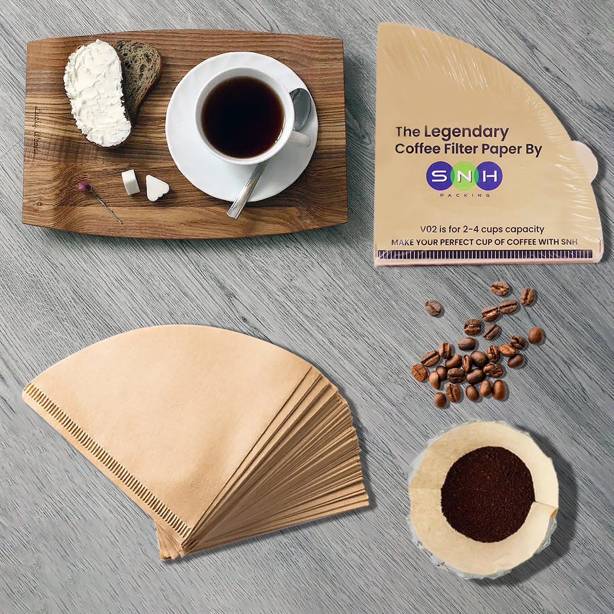 Coffee Filter Paper Brown 100 Pieces