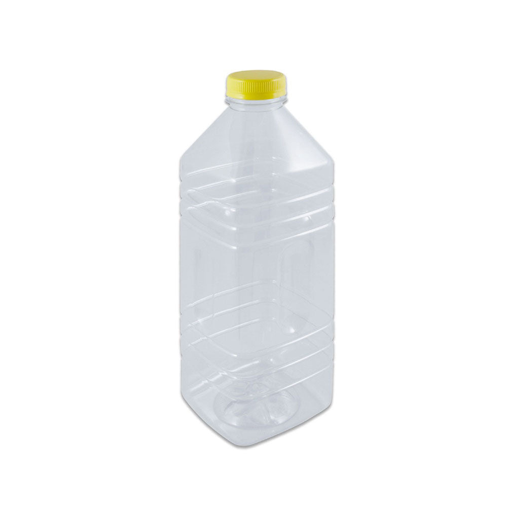 Plastic Juice Bottle 1500ml Sq. Pet Shape Lid 100 Pieces