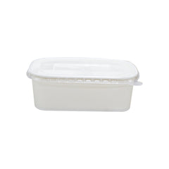 White Paper Container 750ML With PP 300 Pieces