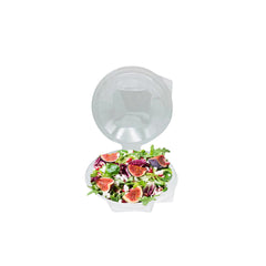 Plastic Clear Hinged Salad Bowl 8oz