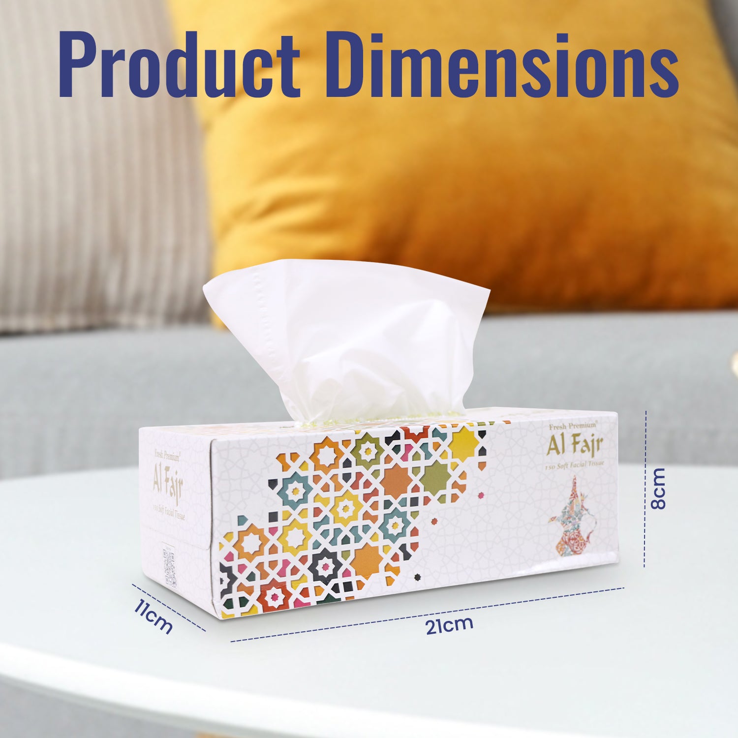 Al Fajr Facial Tissue 150 Sheets 2 Ply Pack 30 Pieces