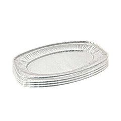 Aluminium Oval Platter 65220 Silver 1X50 Pieces