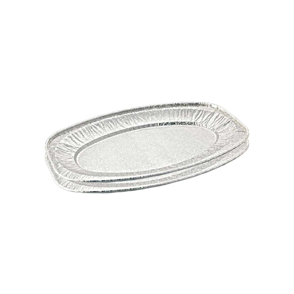 Aluminium Oval Platter 65180 Silver 1X50 Pieces