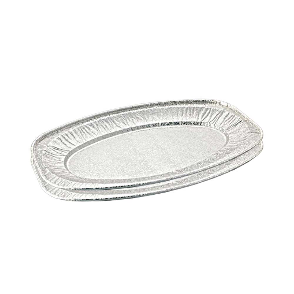 Aluminium Oval Platter 65220 Silver 1X50 Pieces