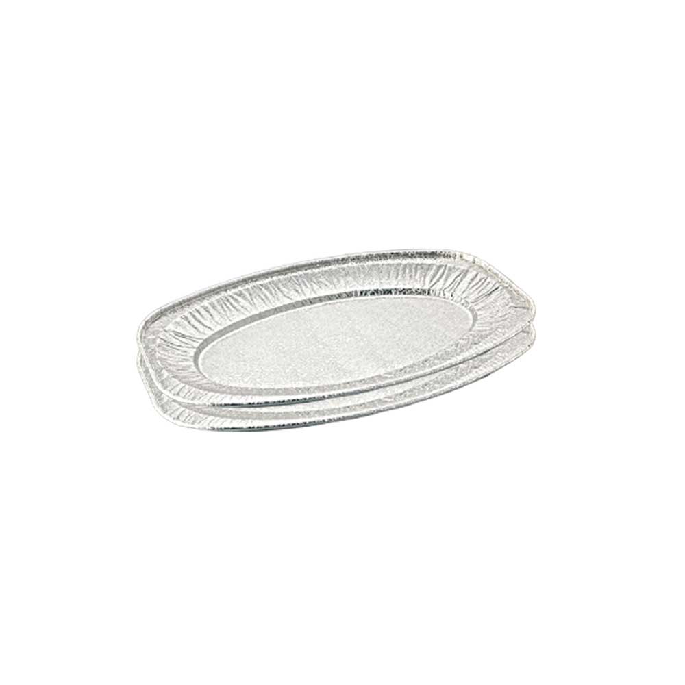 Aluminium Oval Platter 6586 Silver 1X100 Pieces