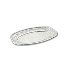 Aluminium Oval Platter 6586 Silver 1X100 Pieces