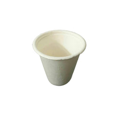 Disposable Bagasse Cup Grey White 4 OZ 1X300 Pieces