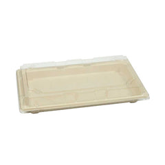 Bagasse Sushi Container 0.2 Oz Plastic Lid 1X600 Pieces