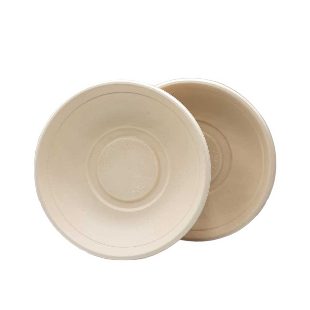 Bagasse Round Bowl Pet Lid 1X300 Pieces