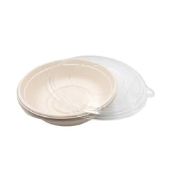 Bagasse Round Bowl Pet Lid 1X300 Pieces