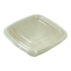 Bagasse Square Shape Bowl 350ML With Lid 600 Pieces