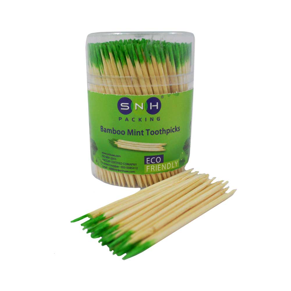 Bamboo Wooden Toothpicks Box