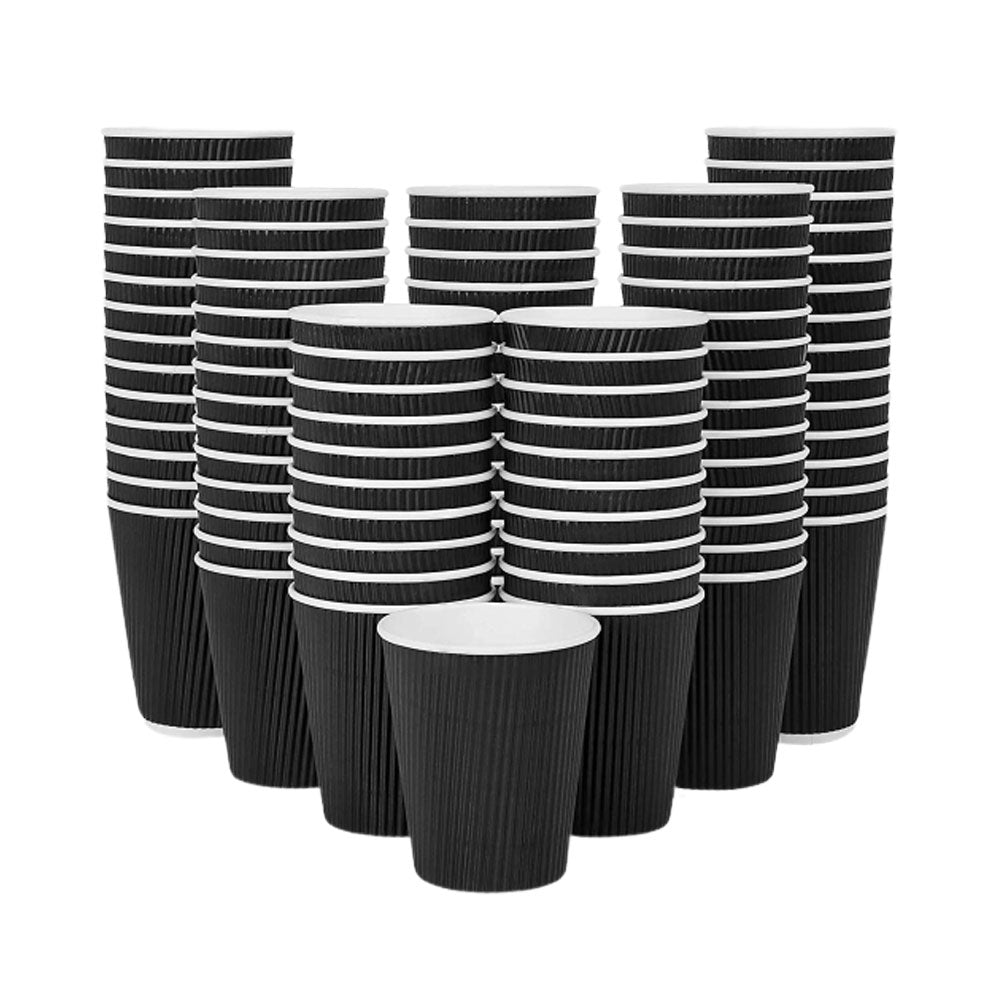 Ripple Coffee Cup 12 Ounce Black 1X500 Pieces