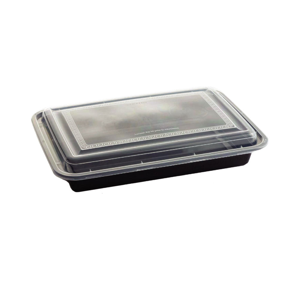 Microwave Container Rect With Lid 1X150 Pieces