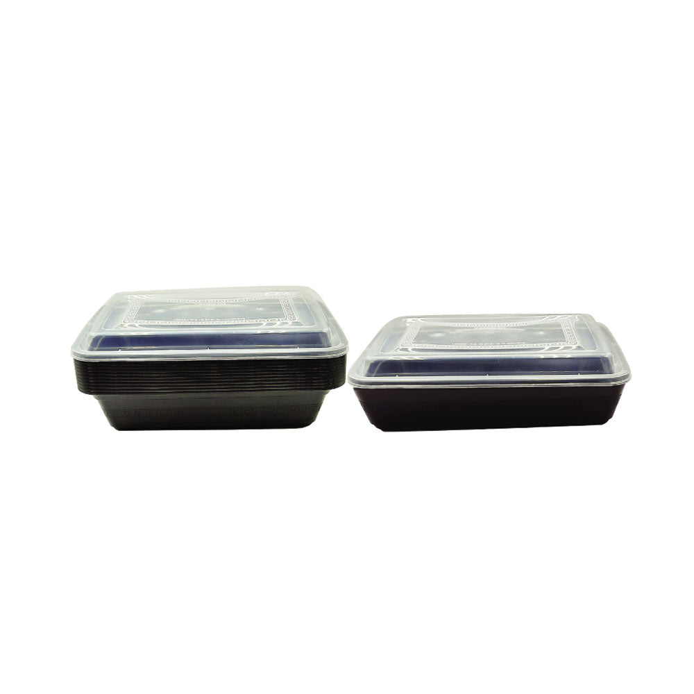 Microwave Container Rect With Lid 1X150 Pieces